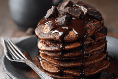Double Chocolate Pancakes