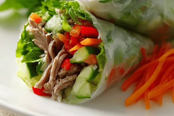 Duck Confit Spring Rolls