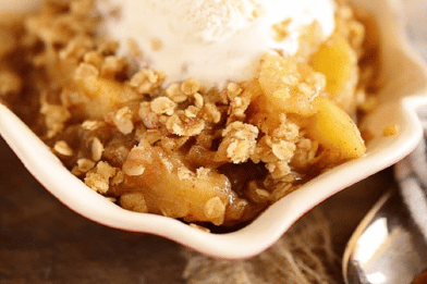 Easy Spiced Apple Crumble