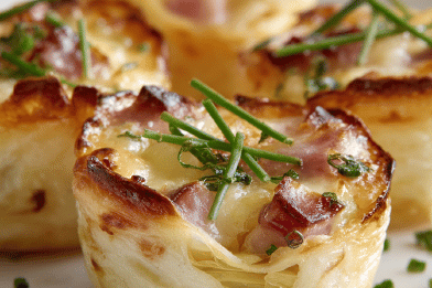 Endive Ham Mini Quiches