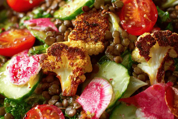 Fattoush Lentil Salad