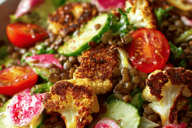Fattoush Lentil Salad