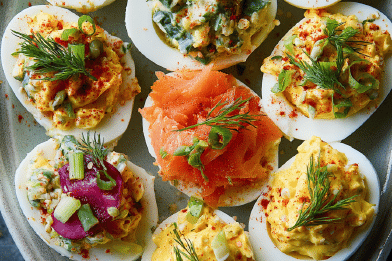 Festive Deviled Egg Platter