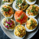 Holiday Deviled Eggs Trio