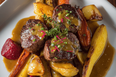 Filet Mignon Hearts with Aphrodisiac Sauce