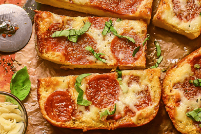 Garlic Bread Pizza Twist
