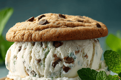 Giant Choc Chip Ice Cream Sandwich