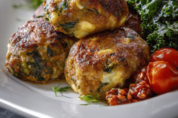 Giant Meat and Broccoli Balls