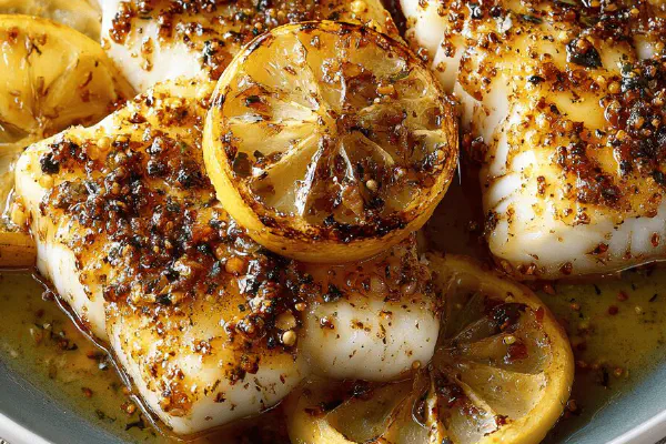 Glazed Fish Dijon Twist