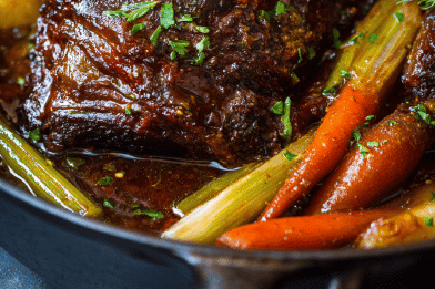 Glazed Lamb Shanks with Buckwheat Honey
