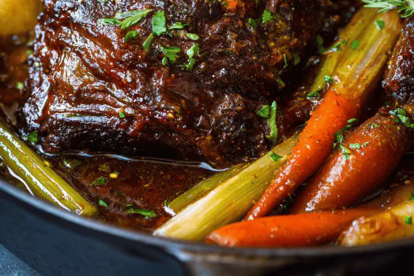 Glazed Lamb Shanks with Buckwheat Honey