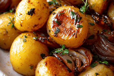 Golden Honey Potatoes