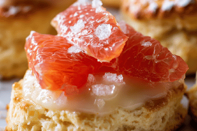 Grapefruit White Chocolate Scones