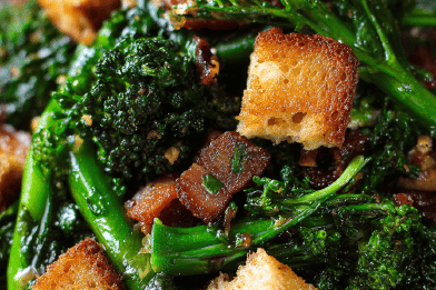 Green Veggies Red Wine Sauté