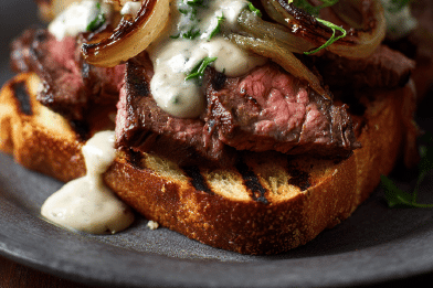 Grilled Beef Sandwiches with Pickled Fennel