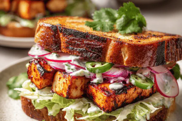Grilled Chipotle Tofu Sandwiches