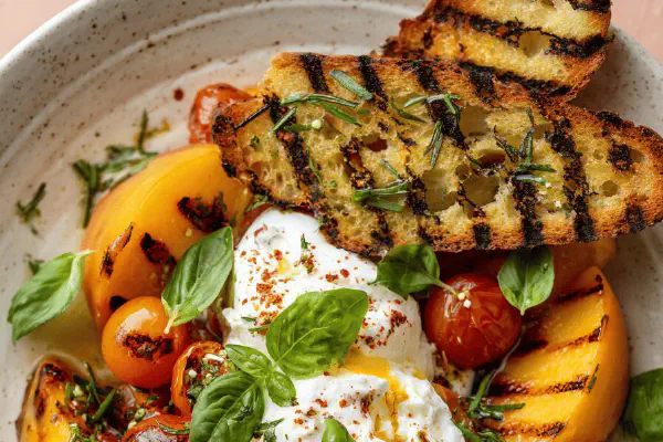 Grilled Peach Burrata