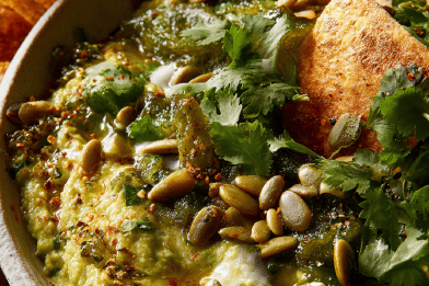 Grilled Tomatillo Guacamole