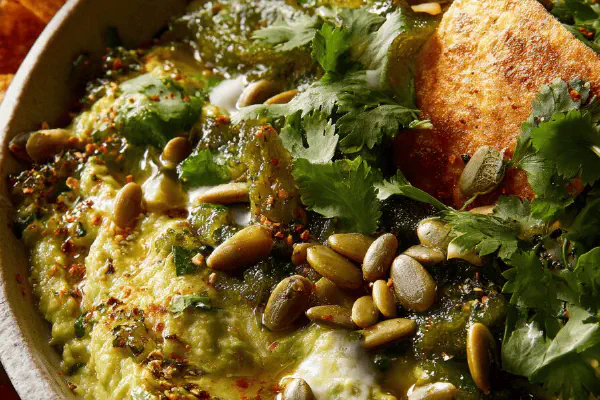 Grilled Tomatillo Guacamole