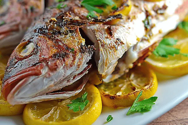 Grilled Whole Red Snapper