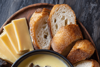 Gruyère Morel Fondue