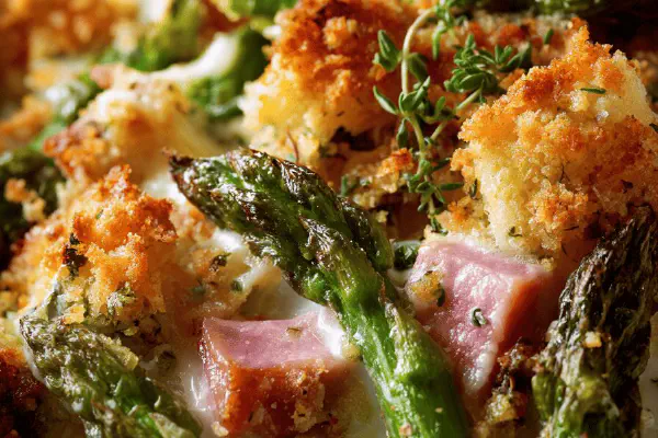 Ham Asparagus Gratin Twist