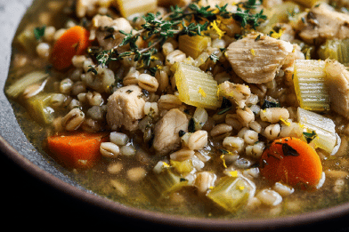 Hearty Chicken Barley Soup