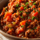 Veal Bolognese Sauce with Cheddar