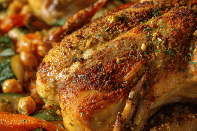 Herb-Roasted Chicken Couscous