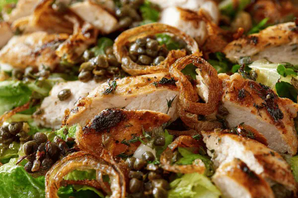 Herbed Chicken & Crispy Shallot Salad
