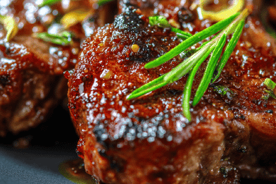 Honey Glazed Lamb Chops