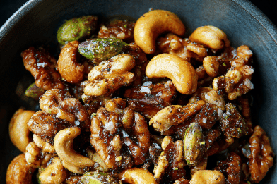 Honey Sumac Candied Nuts