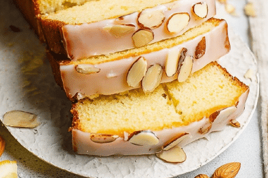 Iced Almond Lemon Loaf