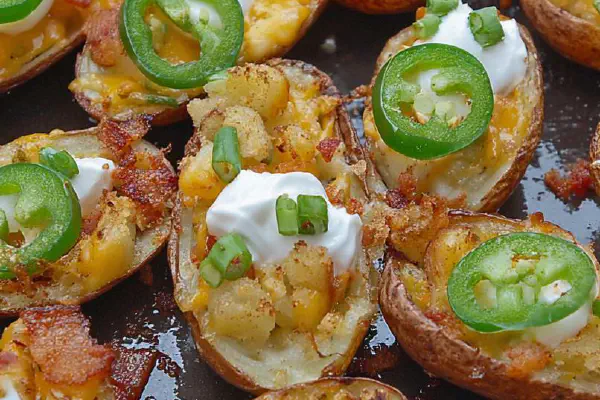 Jalapeño Popper Potato Skins