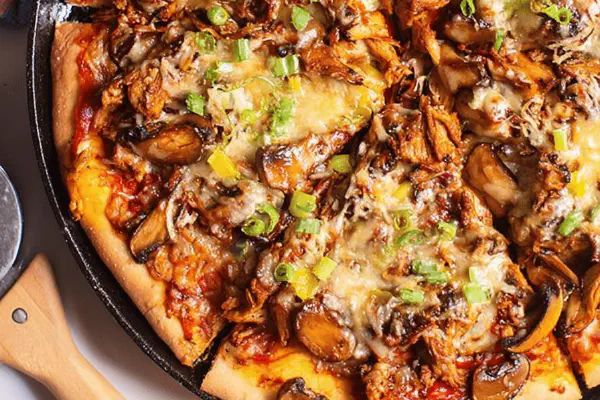 Jerk Chicken Cornmeal Pizza