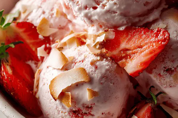 Lactose-Free Strawberry Ice Cream Twist