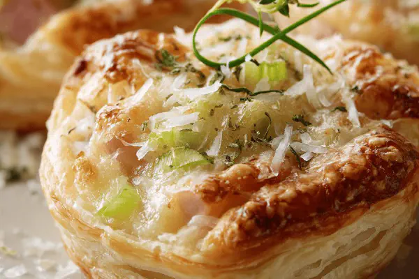 Leek and Ham Puffs