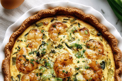 Leek Shrimp Quiche Remix