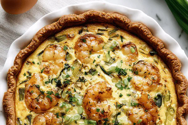 Leek Shrimp Quiche Remix