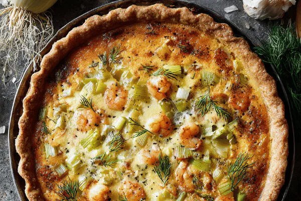 Leek Shrimp Tart