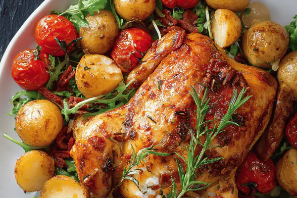 Lemon Chorizo Roast Chicken