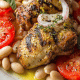 Stuffed Chicken with Goat Cheese & Red Cabbage