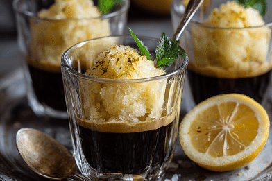 Lemon Granita Affogato