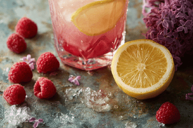 Lilac Fizz Lemonade