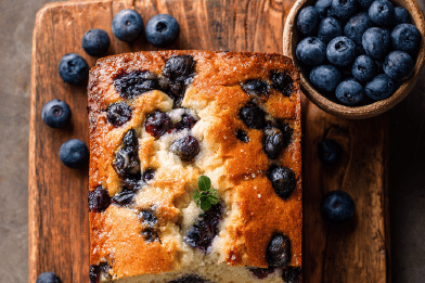 Maple Blueberry Quick Bread