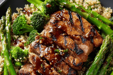 Maple Ginger Pork Quinoa