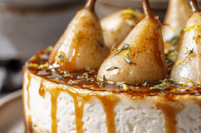 Maple Pear Cheesecake