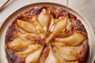 Maple Pear Pudding Upside-down