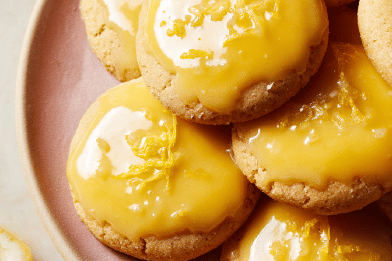 Mirror-Glazed Lemon Cookies