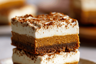 Molasses Pumpkin Cheesecake Bars